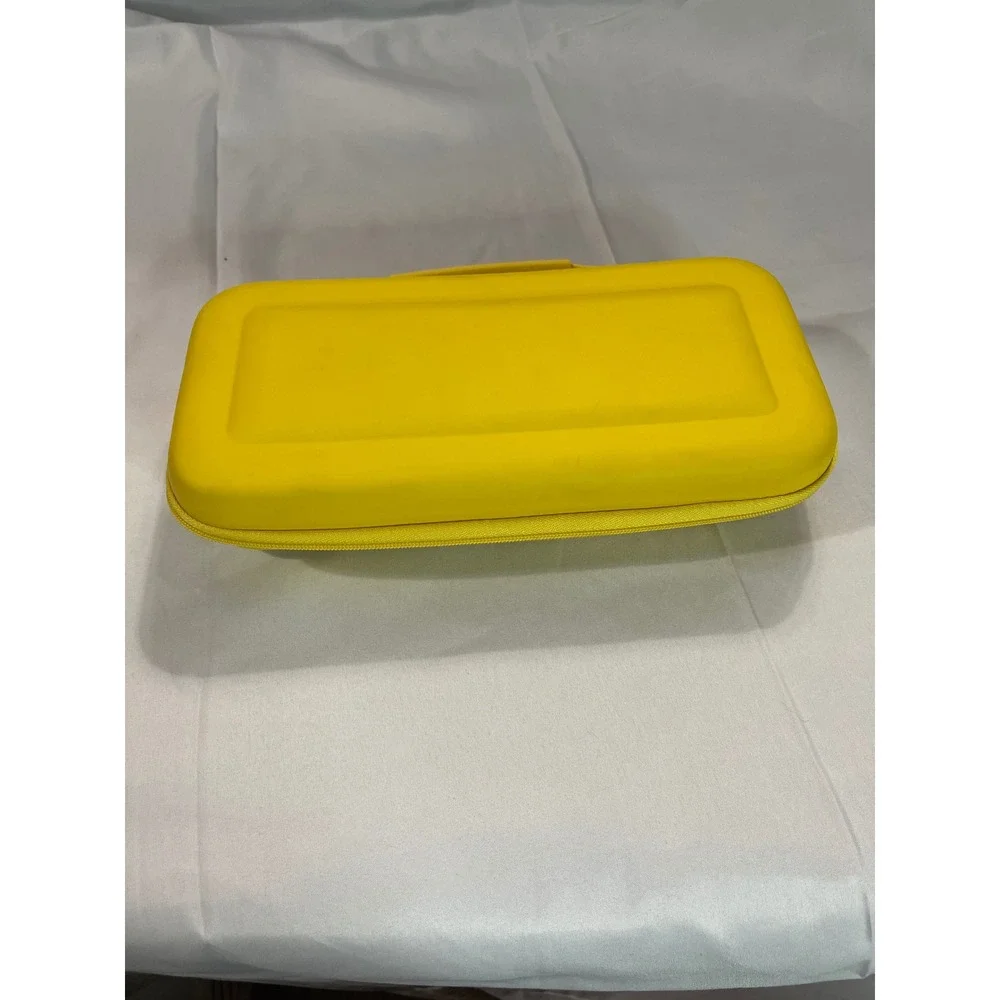 Orzly Carry Case for Nintendo Switch Lite Yellow Hard Shell Travel Pouch Bag